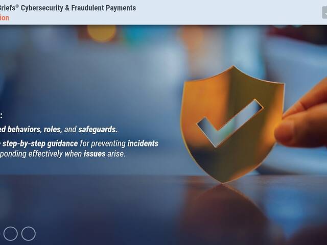 TrainingBriefs® Cybersecurity & Fraudulent Payments